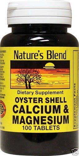 1895982 Natures Blend Oyster Shell Calcium & Magnesium 100 Tablets