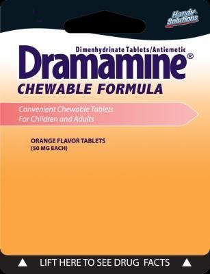 1867504 Dramamine Chewable Orange Tab, Pack Of 2