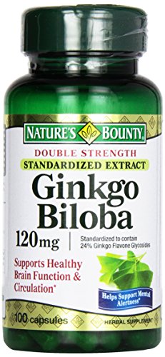 1890913 Natures Bounty Ginkgo Biloba Standardized Extract 120 Mg, 100 Capsules