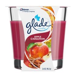 3175235 Glade Candle, Apple Cinnamon, 3.4 Oz