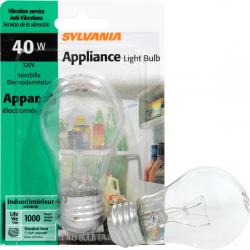 4270894 Incandescent Clear Appliance Lamp A15-medium Base 120v Light Bulb 40 Watt Single Bulb
