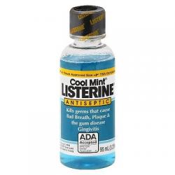 1869396 Handy Solutions - Listerine Mouthwash Cool Mint Travel Size - 3.2 Fl. Oz