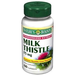 1891189 Natures Bounty Natural Milk Thistle, 100 Count