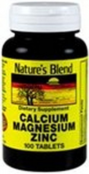 1895834 Natures Blend Calcium Magnesium Zinc 100 Tablets