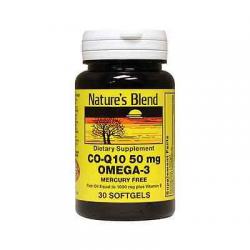 1896105 Natures Blend Co-q10 & Omega-3 30 Soft Gels