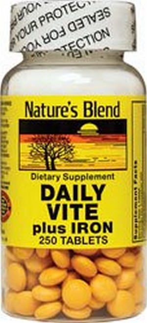 1896199 Natures Bounty Daily Vitamin E With Iron 250 Tablet