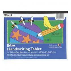 65210002 Hytone Handwriting Tablet For Grades 1-2-3, 11 X 8.5 In.