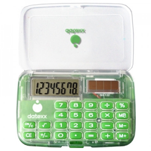 65020858 Horizontal Card Hardcase Hybrid Solar & Battery Powered Calculator