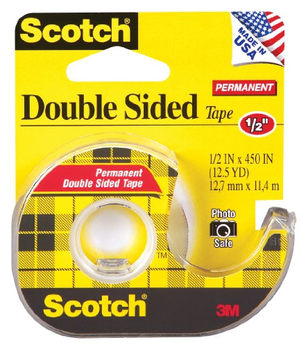 65005603 Scotch Double-sided Office Tape With Hand Dispenser, 0.5 X 450 In.