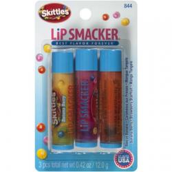 8814074 Lip Smacker Skittles Lip Balm, 3 Count, 0.42 Oz