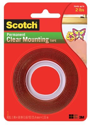 66529452 3m Scotch Heavy Duty Mounting Tape, Clear