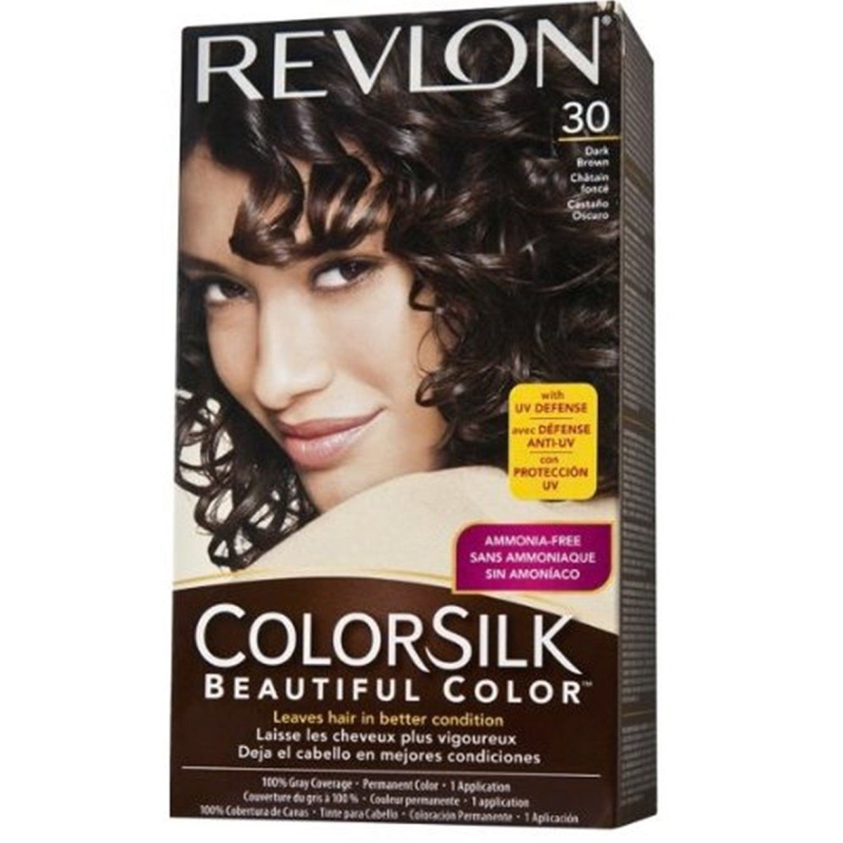 1123130 Colorsilk Haircolor, Dark Brown No. 30 By 3