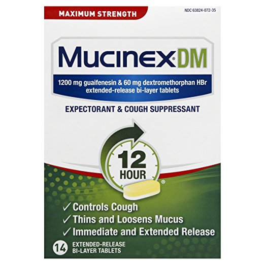 0301019 Mucinex Dm Maximum Strength Expectorant & Cough Suppressant 14 Count