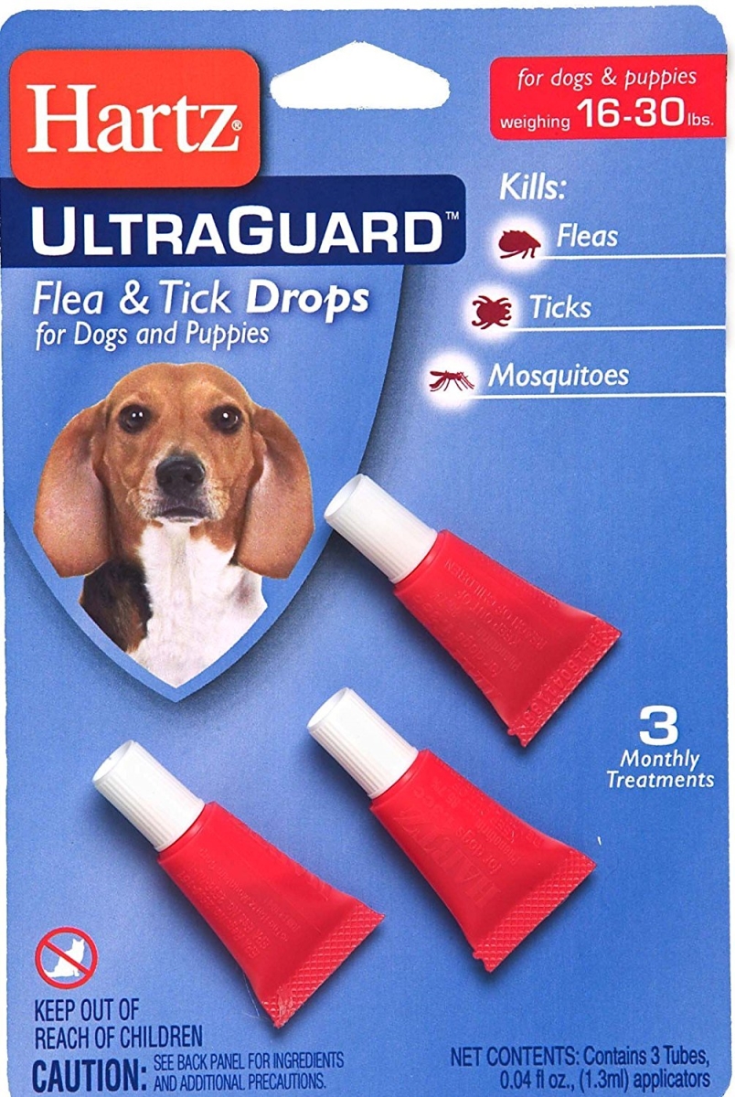 Hartz 50443167 30 Lbs Ultra Guard Flea & Tick Drops For Dog