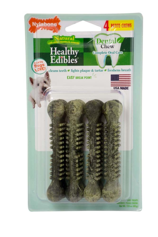 50614867 Nylabone Healthy Edibles Dental Chew Petite Blister Pack - 4 Count