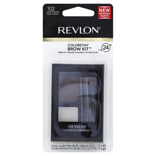 43583867 Revlon Colorstay Eyebrow Kit, 102 Dark Brown - Pack Of 2
