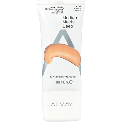 43068865 Almay Smart Shade Skintone Matching Makeup, 400 Medium Meets & Deep - Pack Of 2