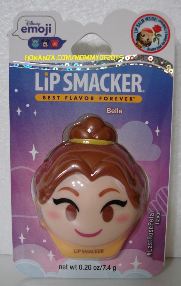 Markwins Bonnie Bell 8804923 Smacker Disney Emoji Lip Balm, Belle Last Rose Petal - Pack Of 2