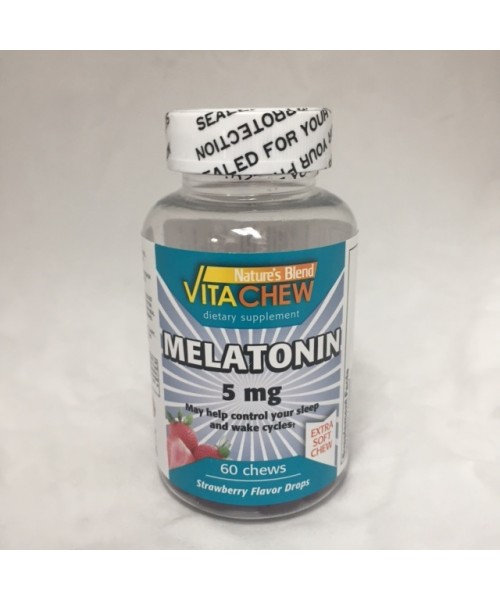 1897985 Natures Blend Vitachew Melatonin Chewables, 5 Mg - 60 Count