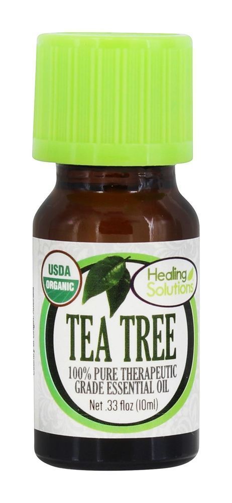 Healing Solutions 1745107 100 Percent Pure Therapeutic Grade Essential Oil Organic Tea Tree- 10 Ml - Pack Of 3