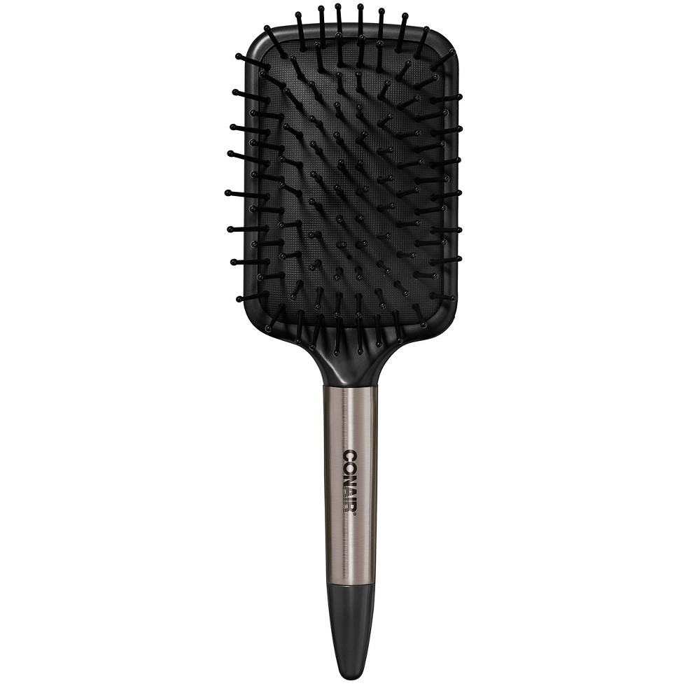 7266529 Scunci Thick To Smooth Paddle Brush, Black - Pack Of 3