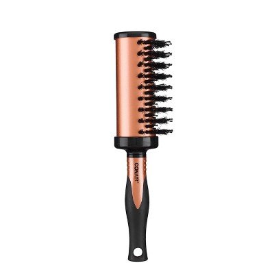 7266588 Scunci Blow-dry Pro Vented Porcupine Half Round Brush, Black - Pack Of 2