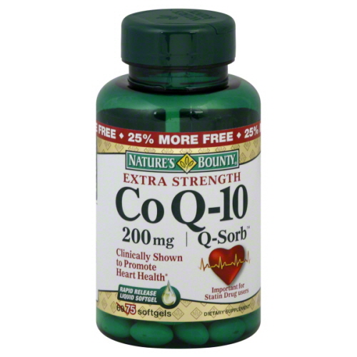 1891286 200 Mg Natures Bounty Co Q-10 Extra Strength Dietary Supplement Softgels - 80 Count