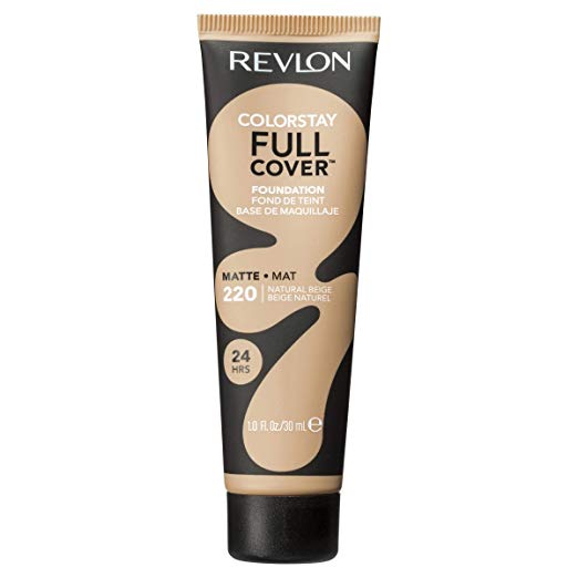 43567640 Colorstay Full Cover Foundation - 220 Natural Beige, Pack Of 2