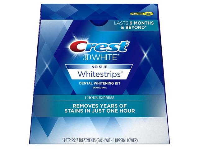 1825410 3d White Strips 1-hour Express Dental Teeth Whitening Kit - 7 Count