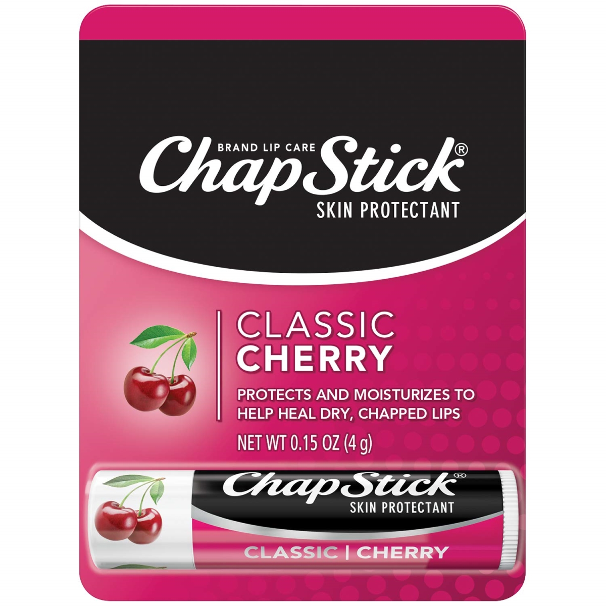 0317438 0.15 Oz Cherry Flavor Skin Protectant Flavored Lip Balm Tube