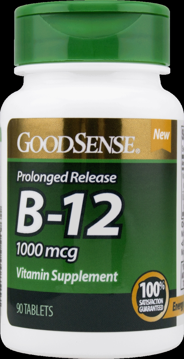 Good Sense 1901443 1000 Mcg Vitamin B12 Supplement Prolonged Release Tablets, 90 Count