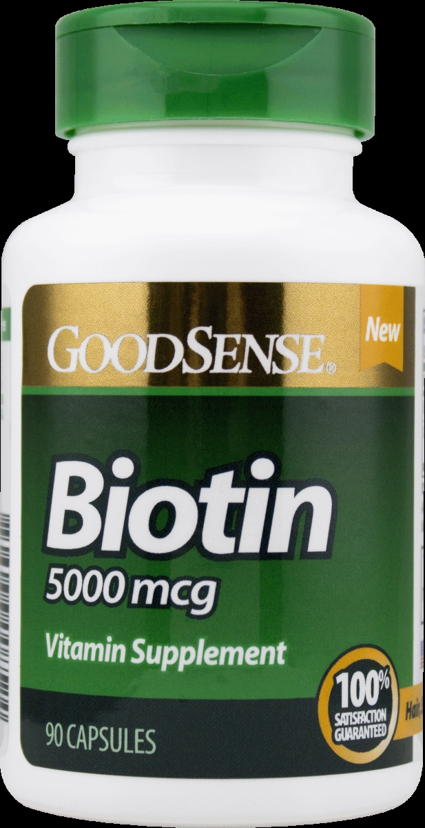 Good Sense 1901516 5000 Mcg Biotin Supplement Capsules, 90 Count