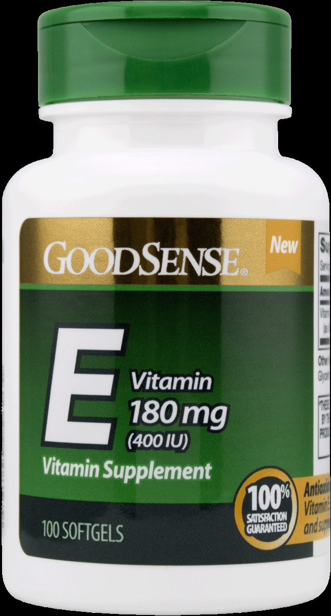 Good Sense 1903055 180 Mg Vitamin E Supplement Softgels, 100 Count
