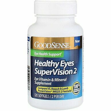 Good Sense 1902334 Healthy Eyes Supervision 2 Eye Vitamin & Mineral Supplement Softgel - 120 Count