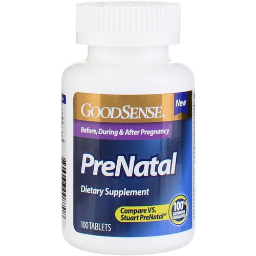 Good Sense 1902822 Prenatal Dietary Supplement Tablets, 100 Count