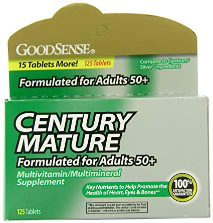 Good Sense 1901907 Century Adult Health Multivitamin Tablets, 130 Count