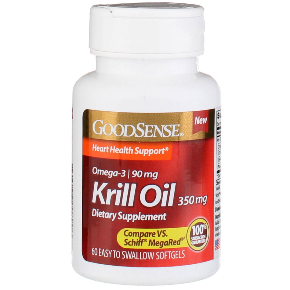 Good Sense 1902466 350 Mg Krill Oil Dietary Supplement Softgels, 60 Count