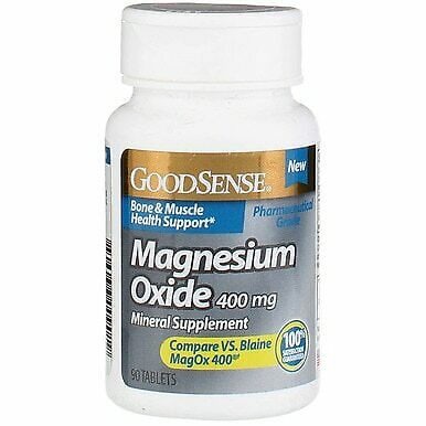 Good Sense 1902490 400 Mg Magnesium Oxide Tablet, 90 Count