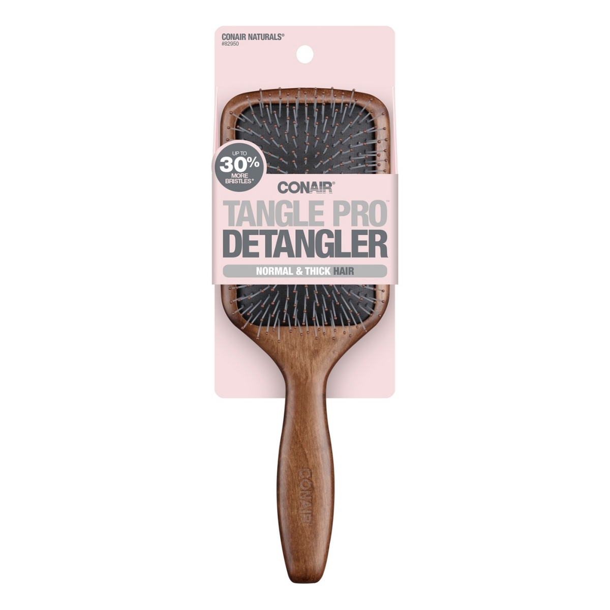 7406177 Tangle Pro Detangler Wood Paddle Hair Brush