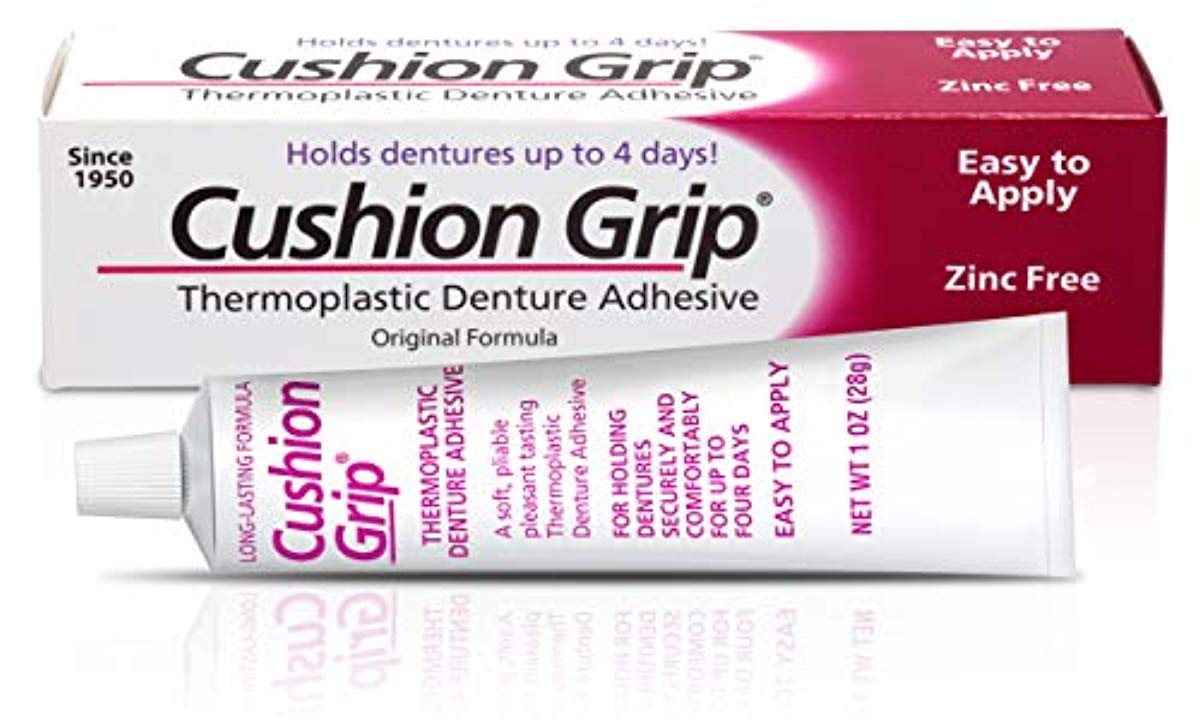 0447714 1 Oz Cushion Grip Thermoplastic Denture Adhesive