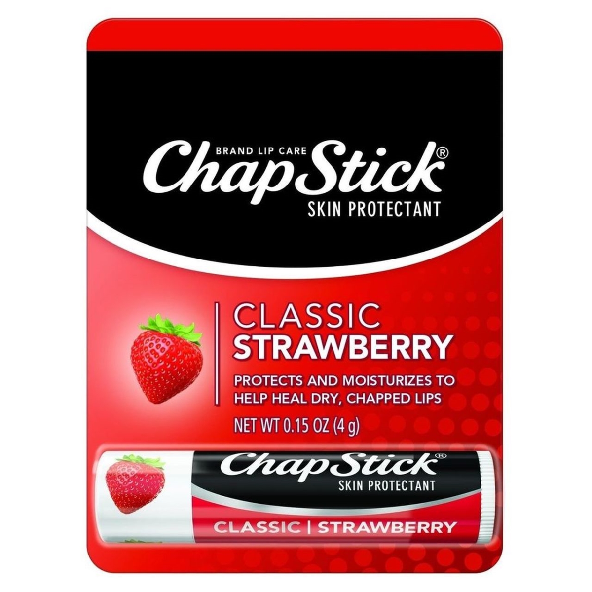 318116 0.15 Oz Classic Lip Balm, Strawberry Flavor