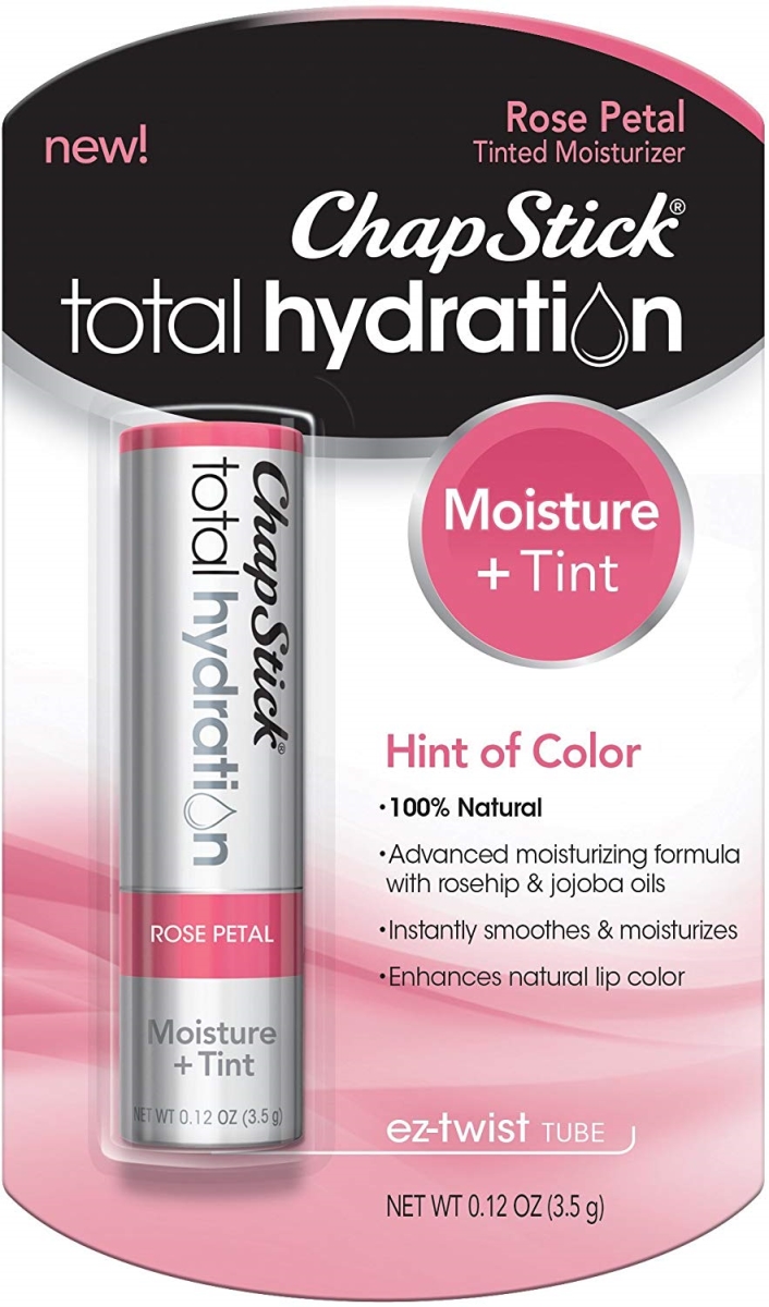 318248 0.12 Oz Total Hydration Tinted Moisturizer Lip Balm, Rose Petal