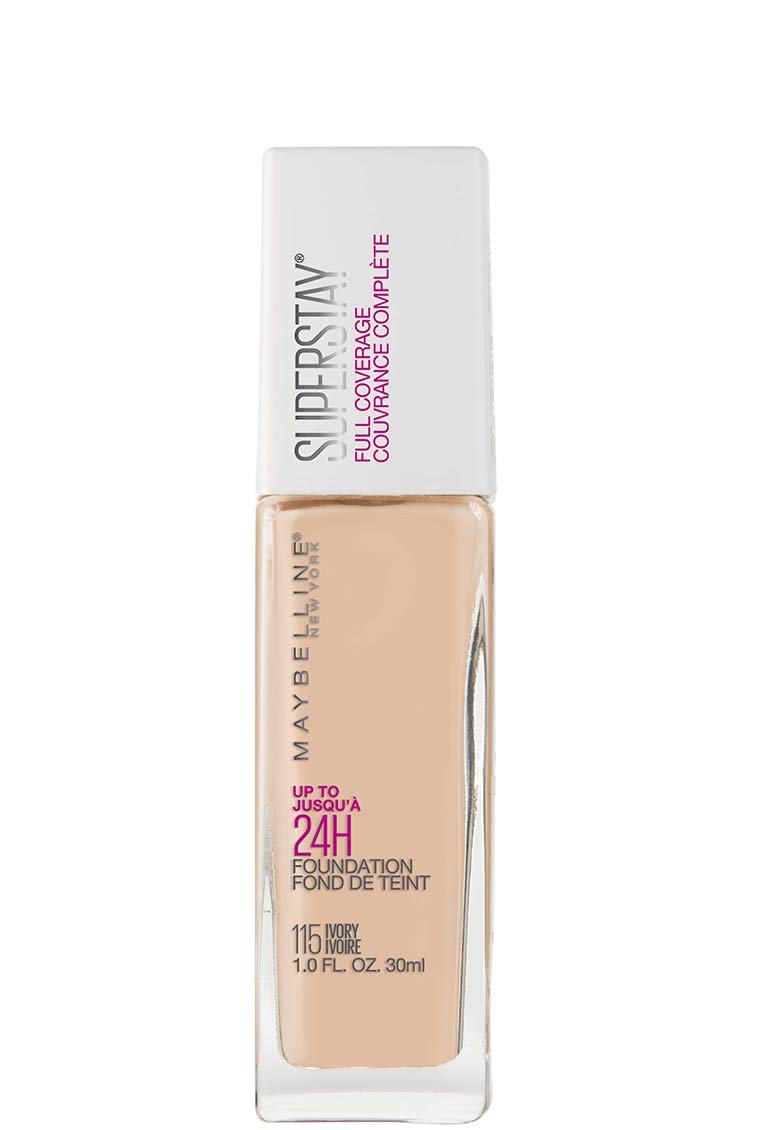 7714912 Super Stay Full Coverage Liquid Foundation, 115 Ivory - Pack Of 2