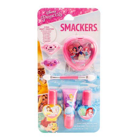 8814341 Disney Color Collection - Princess Makeup Set, Lip Gloss, Shimmer Powder & Nail Polish - Pack Of 2