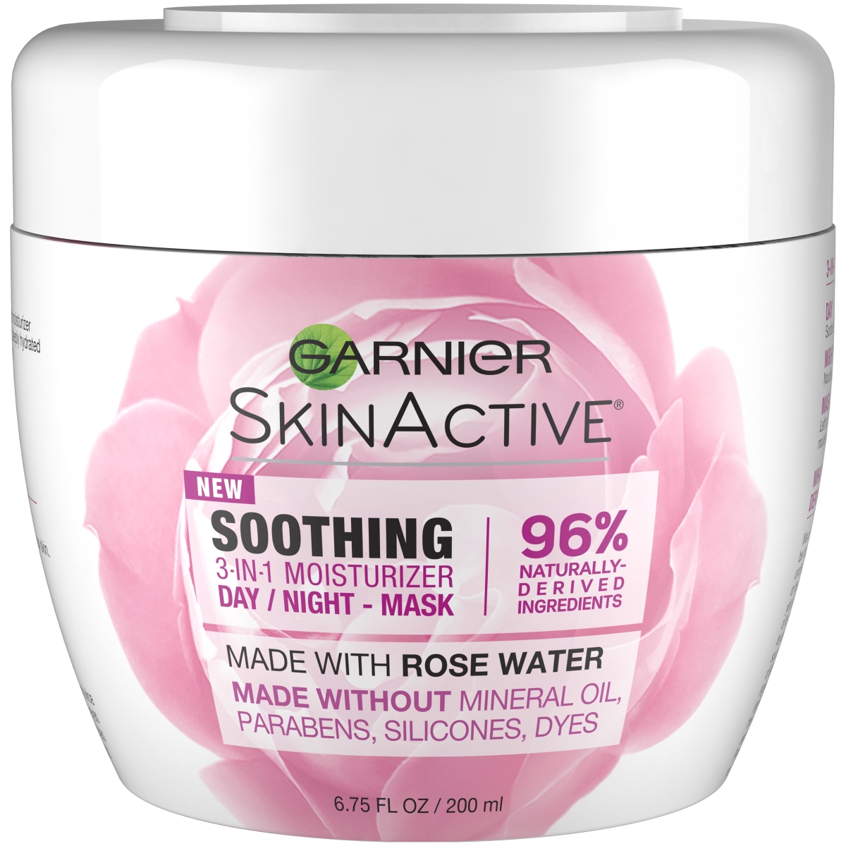 Garnier 1656155 6.75 Oz Skinactive 3-in-1 Face Moisturizer With Rose Water