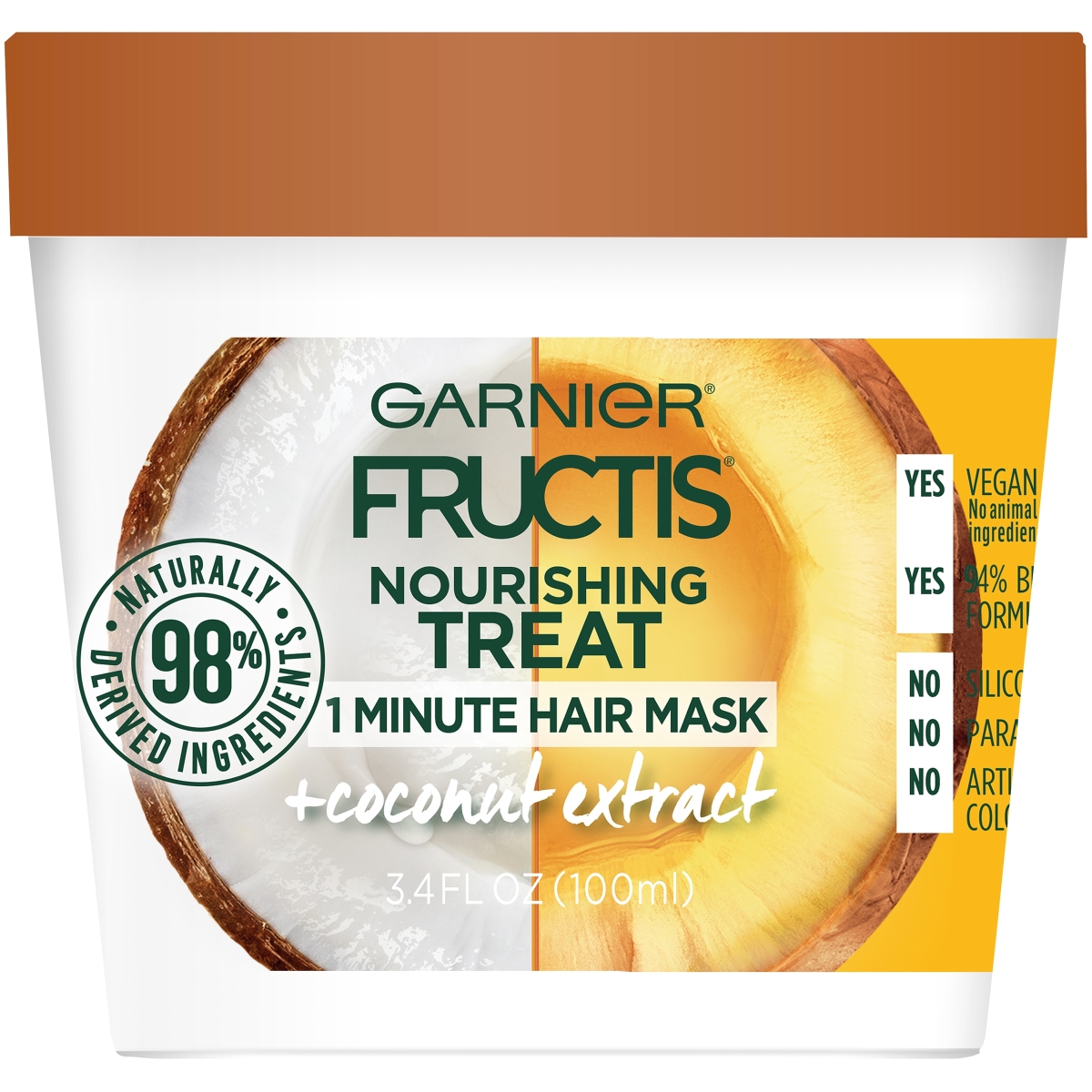1091301 3.4 Oz Nourishing Treat 1 Minute Hair Mask, Coconut