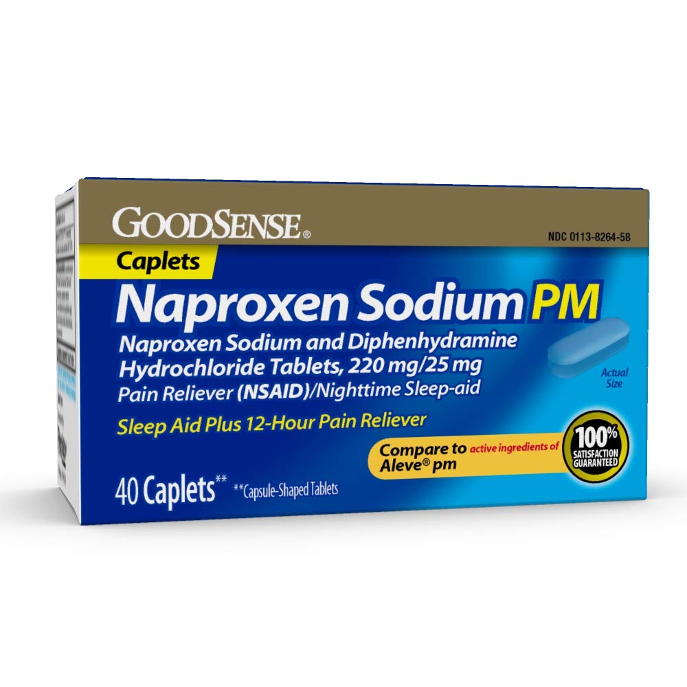 Good Sense 0051136 Naproxen Sodium Tablets Pm Aleve - 40 Count
