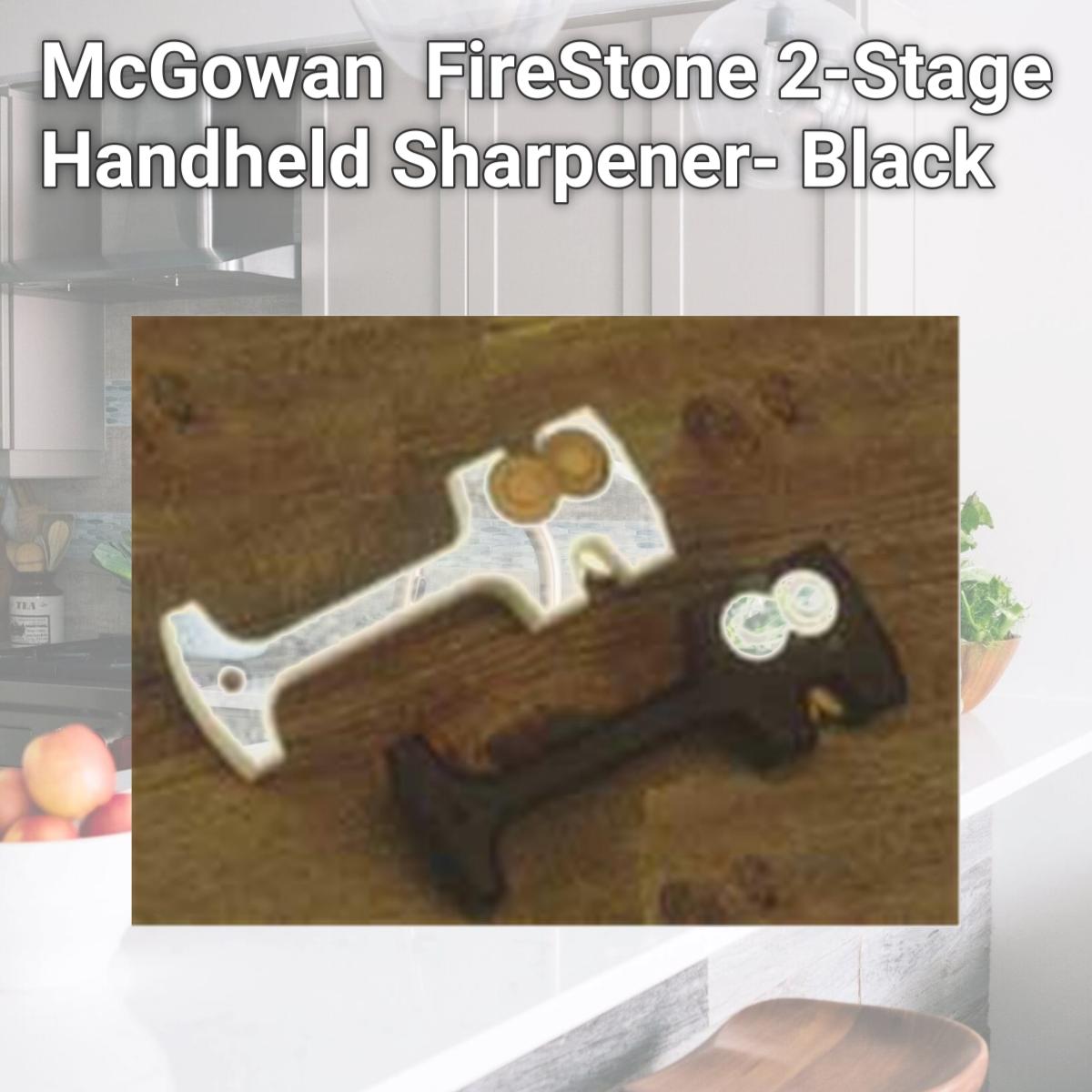 Picture of McGowan 1302 FireStone 2-Stage Handheld Sharpener- Black