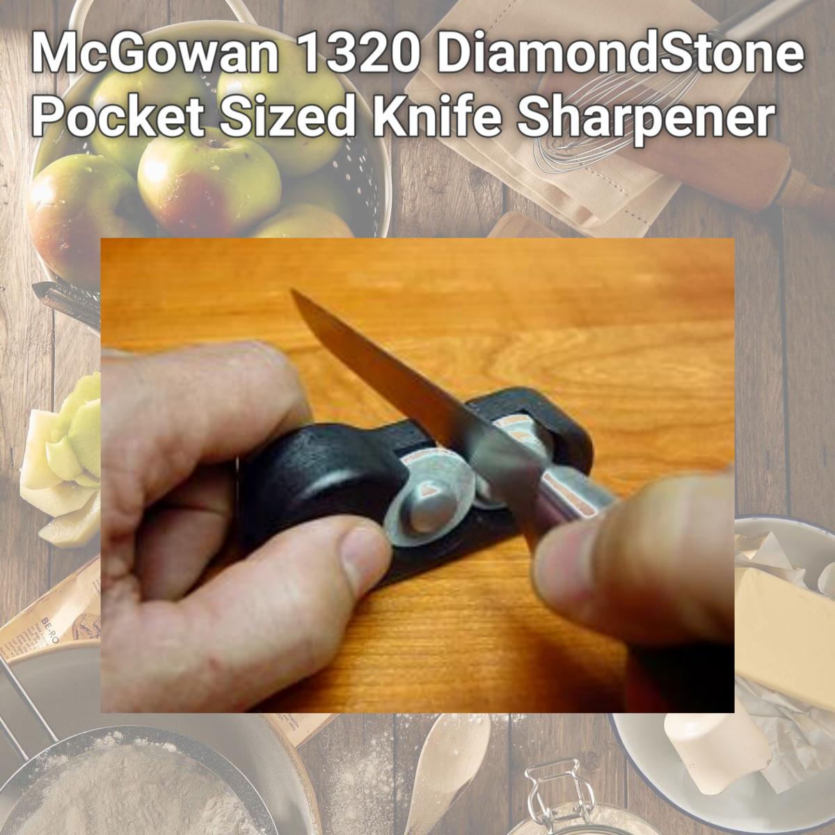 Picture of McGowan 1320 DiamondStone Pocket Sized Knife Sharpener