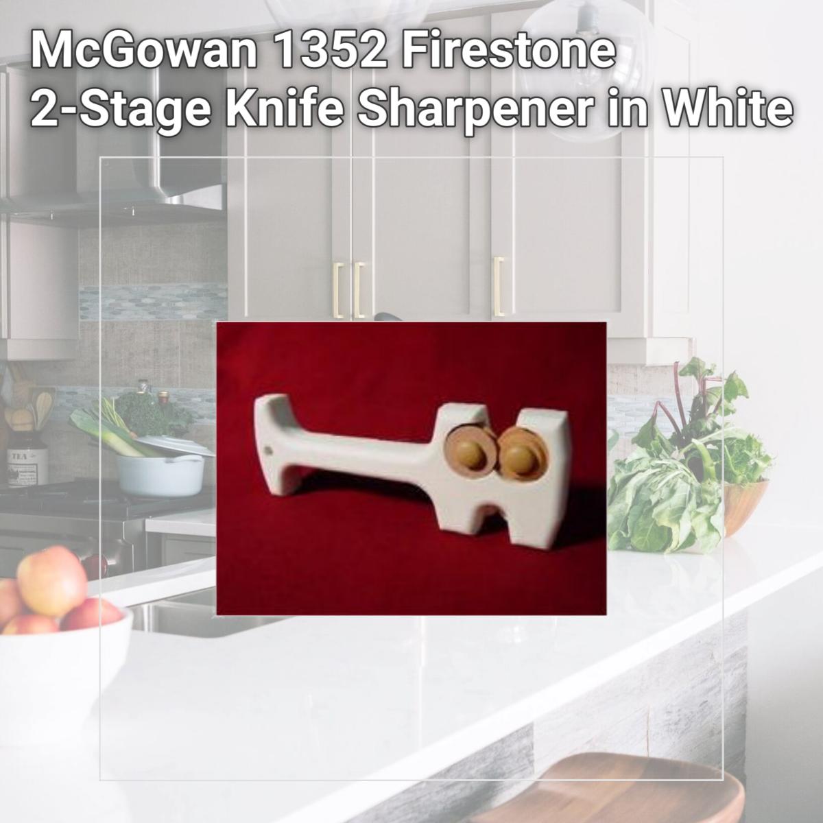 Picture of McGowan 1352 Firestone 2-Stage Knife Sharpener in White